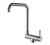 Kitchen faucets 304 Stainless Steel hot and Cold Faucet Inner Window Folding Sink can be rotated