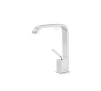 Kitchen Faucets, Bathroom Basin Faucet Stainless Steel Waterfall High Sink, Matte Black White Single Handle(Bianco)