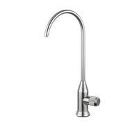 Kitchen Faucets, Drinking Water Faucet Gooseneck Single Cold Filter for Sink,Brushed A(Brushed A)