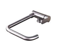 Kitchen Faucets Folding Inside Window Stainless Steel Swivel Single Hole Hot and Cold Inward Opening Window Sink Faucet Brushed-A