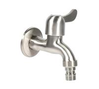 Kitchen Faucets,G 1/2'' Stainless Steel Kitchen Sink Faucet Wall Mounted Mop Pool Tap Single-Handle Anti-Rust and Corrosion-Resistant with Decorative Cover