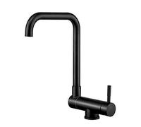 Kitchen faucets Kitchen Interior Window Faucet 304 Stainless Steel Black Foldable Sink Universal Swivel