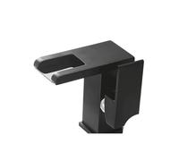 Kitchen Faucets, LED Bathroom Faucet Waterfall Black/Chrome/Gold Modern Single Handle, 1 Hole Deck Mount Mixer Tap Commercial Lever Basin Vanity(Nero)