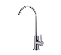 Kitchen faucets, Water Filter Faucet Gooseneck Single Lever Reverse Osmosis for Sink,Black(Cromo)