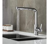 Kitchen faucets with Pull Down Sprayer, Kitchen Sink, All Copper hot and Cold Pull Flexible, 2, Faucet-A Chrome