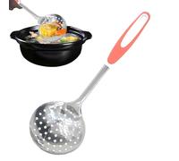 Kitchen Filter Scoop | Kitchen Colander Spoon, Ergonomic Design Drainage Spoon for Wonton, Noddles, Dumplings, Hot Pot, French Fries