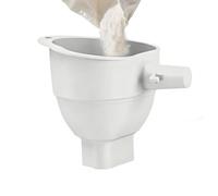 Kitchen Flour Funnel - Silicone Baking Chute for Ingredient Transfer | Anti Spill Design with Dishwasher Safe Material, Powder Filling Tool for Bakery Pastry Making Home Cooking, 5.59x4.53x5.12 inch