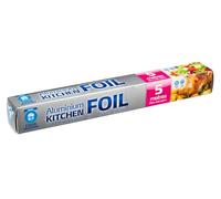 Kitchen Foil Roll 5m x 30cm | Heavy Duty Aluminum Foil for Cooking, Baking & Food Storage | Food Grade Heat Resistant Foil Wrap for Oven, BBQ, Freezer & Meal Prep | Durable Kitchen Use