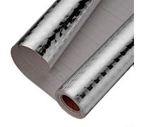 Kitchen Foil Sticker Self-Adhesive Oil-Proof Waterproof Film For Wall Splashback Countertop Cabinet Refrigerator Dishwasher, 40CmX10M (B)