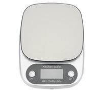 Kitchen Food Scale, Digital Kitchen Scale with Blue Backlight LED Display, High Accuracy 1g, Stainless Steel Pan for Baking Cooking and Weighing Tea Herbs