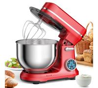 Kitchen Food Stand Mixer 1200W 11-Speeds DC Quiet Motor Digital OLED Screen Electric Mixer with Dough Hook Whisk Beater