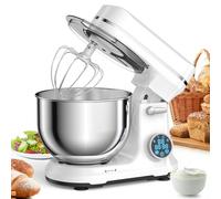 Kitchen Food Stand Mixer 1200W 11-Speeds DC Quiet Motor Digital OLED Screen Electric Mixer with Dough Hook Whisk Beater