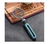 Kitchen Food Strainers Sifters Lightweight Stainless Steel Skimmer Spoon Fine Mesh Strainers Round Handle Kitchen Fine Mesh with Reinforced Frame cookingFilter Pot(L)