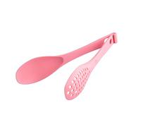 Kitchen Food Tong 3- in- 1 Nonstick Tongs Slotted and Solid Spoons Creative Silicone Cooking Tong for Frying Cooking Salad Pastries Ice, 30x8x2 (LYUK-00051)