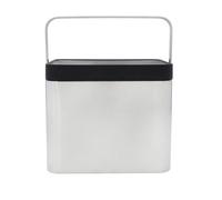 Kitchen Food Waste Compost Caddy Bin with Lid 2L Food Waste Recycling Silver