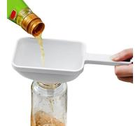 Kitchen Funnel - Rectangular Wide Mouth Funnel with Handle | Long Lasting Linkeage Proof Filter Funnels | Light Weight Small and Large Funnell for Bottles, Filling, Storage, Pouring Tasks