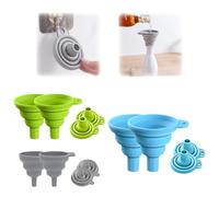 Kitchen Funnel Set,2025 Upgrade Silicone Collapsible Funnel,Funnels for Kitchen Use Filling Bottles,Silicone Collapsible Food Funnels for 3 Sizes for Use Filling Bottles (6 pcs)