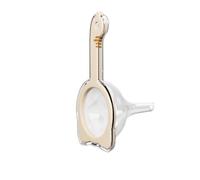 Kitchen Funnel with Detachable Filter - 2-in-1 Funnel & 120 Mesh Filter Strainer for Filling Bottles, Sifting Flour, Straining Juice & Tea(White)