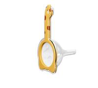Kitchen Funnel with Detachable Filter - 2-in-1 Funnel & 120 Mesh Filter Strainer for Filling Bottles, Sifting Flour, Straining Juice & Tea(Yellow)