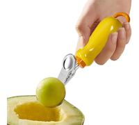 Kitchen Gadget Ice Cream Dispenser Hangable for Family Gathering Daily Use Fruit Pastry Restaurant Bakery Dining Buffet | Ice Cream Scoops | Reboundable Stainless Steel Food Scooper