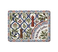 Kitchen Gather Dish Drying Mats for Kitchen Counter, Floral Absorbent Rubber Dish Drainer Mat, Rustic Pu Leather Drying Pad for Coffee Bar Protector 18x24 Inch