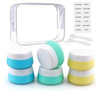 Kitchen GIMS Travel Containers for Toiletries Travel Accessories for Cosmetic Makeup Cream, A-2blue2green2yellow, 20 ml, Classic Modern
