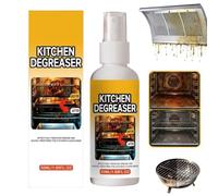 Kitchen Grease Degreaser Spray - Heavy Duty Grease Killer Spray and Grill Cleaner | Fast-Acting Oven, Range Hood, and Cookware Cleaner for Baked-On Oils, Safe for Metal & Glass, 50ml