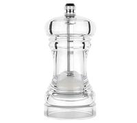 Kitchen Grinder Clear Acrylic Salt and Pepper Grinder Refillable Sea Kitchen Shaker Salt Pepper(2pcs,5inch)