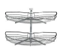 Kitchen Half Carousel 180 Degree Rotation 750MM Diameter Under Shelf Kitchen Storage Unit