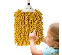Kitchen Hand Towels | Microfiber Chenille Hanging Hand Towels, Hand Towels with Hanging Loop, Double-Sided Chenille Hand Towels in Cute Hedgehog Style for Kids Kitchen Bathroom Shower
