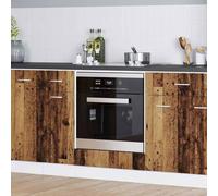 Kitchen Hanging Cabinet Old Wood 60 x 46 x 81.5cm Engineered Wood Wall Storage-