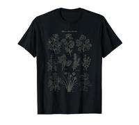 Kitchen herb Garden. Culinary Herbs Outline Drawing Value Graphic T-Shirt, Men, Black, M