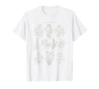 Kitchen herb Garden. Culinary Herbs Outline Drawing Value Graphic T-Shirt, Men, White, M
