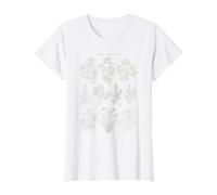 Kitchen herb Garden. Culinary Herbs Outline Drawing Value Graphic T-Shirt, Women, White, L