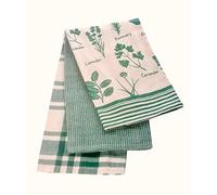 Kitchen Herb Set Of 3 Tea Towel 45 X65Cm