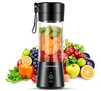 Kitchen Hero 13oz Personal Blender for Shakes & Smoothie Maker | 2000mAh Portable Smoothie Travel Blender with USB-C Charging | 3D Six Blades Portable Juicer for Travel & Picnic