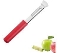 Kitchen High-Temperature Glass Food-Grade Silicone Brush,2-in-1 Apple Core Removal Tool,Stainless Steel Fruit Corer,Sturdy Apple Remover Stainless,Core/Seed Remover (Red)