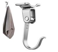 Kitchen Hooks Organizer: Adjustable Swivel Wall Hook Rack, 180/360 Degree Swivel Hanger for Utensils, Towels, Kitchen Utensils | Steel Bathroom Shower Set in