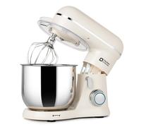 Kitchen in the box Compact Stand Mixer, 3.5L Food Mixer for Small Kitchens | 10 Speeds & 800W, Small Mixer with Dough Hook, Whisk & Beater for 1-2 Person Home Baking, Lightweight for Easy Storage(White)