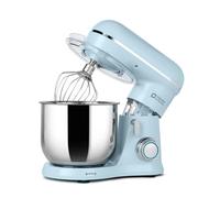 Kitchen in the box Compact Stand Mixer, 3.5L Food Mixer for Small Kitchens | 10 Speeds & 800W, Small Mixer with Dough Hook, Whisk & Beater for 1-2 Person Home Baking, Lightweight for Easy Storage(Blue)