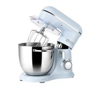 Kitchen in the box Compact Stand Mixer, 5L Food Mixer for Small Kitchens | 1300W, 10 Speeds Small Mixer with Dough Hook, Whisk & Beater for 1-2 Person Home Baking, Lightweight for Easy Storage (Blue)