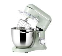 Kitchen in the box Compact Stand Mixer, 5L Food Mixer for Small Kitchens | 1300W, 10 Speeds Small Mixer with Dough Hook, Whisk & Beater for 1-2 Person Home Baking, Lightweight for Easy Storage (Green)
