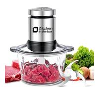 Kitchen in the box Food Processors,Small Meat Grinder & Food Chopper Electric Vegetable Chopper with One 8 Cup Bowl & S Blades for Meat/fish/Vegetable/Baby Food,8cup(1bowl)