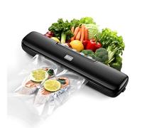 Kitchen in the Box Vacuum Sealer Machine, Food Vacuum Sealer Machine with Seal Bags for Sous Vide & Food Storage, 32cm Sealing Bar, Dry/Moist/Seal/VAC/External VAC Modes with 5 Levels, Fast & Compact