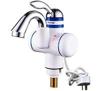 Kitchen Instant Electric Water Heater Basin Faucet Tankless Waterproof Hot and Cold Bathroom Mixer Water Taps Single Handle,B,outstanding78