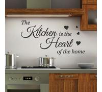 Kitchen is The Heart Wall Quotes Stickers Wall Decals Wall Arts Wall Decoration