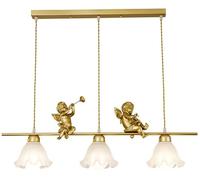 Kitchen Island Linear Pendant Light Gold Angel Mid Century Milk Glass Industrial Hanging Lamp Flower Chandelier For Dining Room Table Farmhouse Bar Restaura