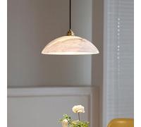 Kitchen Island Stceiling Light White Adjustable Cloud Stlamp Semi Dome Lampshade Bedside Ceiling Chandelier Lamp Modern Lighting Fixtures for Over Table Living Room/40Cm