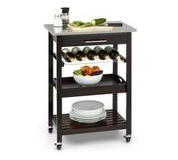 Kitchen Island Worktop Unit Trolley Sideboard Drawers Racks Storage Wine Rack