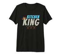 Kitchen King for Vintage Chefs and Retro Cooking Lovers Premium T-Shirt